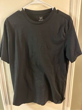 George Men's Black Crew Neck Short Sleeve Tee Shirt Size L (42-44)